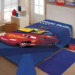 Cobertor Solteiro Raschel Plus 1,50 X 2,00m Juvenil Disney Cars Jolitex Racing Hero