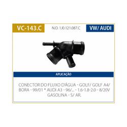 Conexao - Golf A4 - Audi A3 99/00 Bora /02 1 6/1 8/2 0