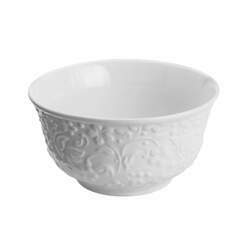 Bowl em Porcelana Flowers Branco