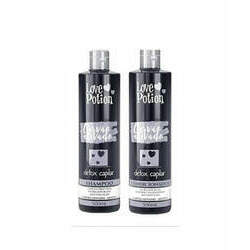 Love Potion Carvão Ativado Detox Capilar Kit Shampoo e Condicionador (2x500ml)