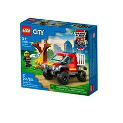 Lego City - Resgate com Caminhão dos Bombeiros 4x4 60393 - 97 Peças