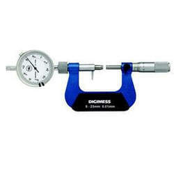 Micrômetro Externo com Relógio Comparador - 0-25mm - Leit 0,01mm - Digimess
