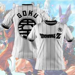 Camiseta Unissex Beisebol Futebol Copa Goku: Dragon Ball Z Branca Mega Saldão 2024 - MKP