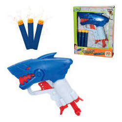 Lancador de Dardos Super Shot Shark X - DM Toys