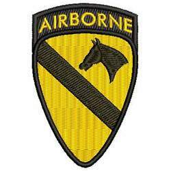 Patch Bordado Airborne 8,5x5,5 cm Cód 2385