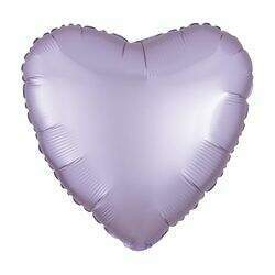 Balão Metalizado Coração Cromado Lilás Pastel - Flexmetal