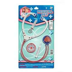 MEDICAL SET - Kit Medico de Brinquedo - com estetoscopio e acessorios - Pica-Pau Ref 410