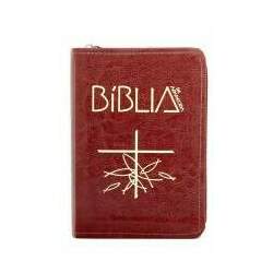 Bíblia de Aparecida - Bolso zíper marrom
