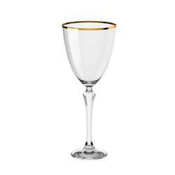 Jogo 6 taças cristal para vinho tinto Elegance 9,5x23,5cm 350ml Haus
