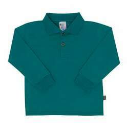 Camisa Polo Verde - Primeiros Passos - Meia Malha