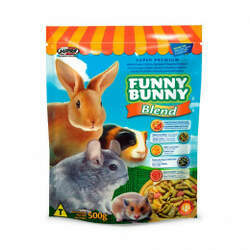 Alimento Completo Super Premium Completo Funny Bunny Blend Supra para Coelhos, Hamsters e Pequenos Roedores - 500g