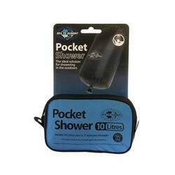 Chuveiro portátil Sea to Summit Pocket Shower com capacidade para 10 litros