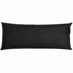 Travesseiro De Corpo Body Pillow Veludo 40x130cm Preto