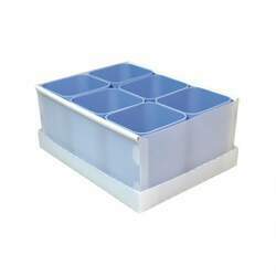 Caixa organizadora de objetos 6 divisões azul pastel 2193B DelloCódigo: 17943