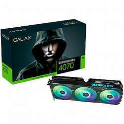 Placa de Vídeo RTX 4070 EX Gamer GALAX NVIDIA GeForce, 12 GB GDDR6X, DLSS, Ray Tracing, Preto - 47NOM7MD7JEG
