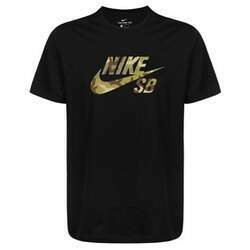 Camiseta Nike SB Logo Camo Preta