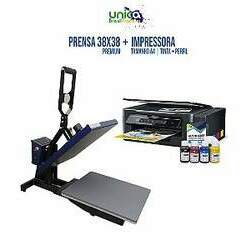 Prensa Premium 38x38 Com Gaveta Semi Automática Impressora