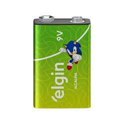 Bateria 9V Alcalina 6LR61 - Elgin