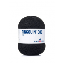 Linha Pingouin 1000 100 Preto 150gr