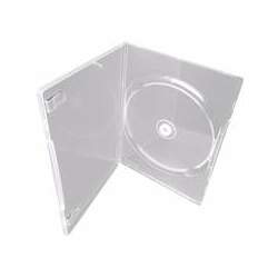 Porta DVD Caixa Slim para 1 Unidade Transparente Cristal