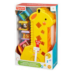 Fisher-Price - Brinquedo de Encaixar - Girafa com Blocos - Descobrindo Sons - Mattel