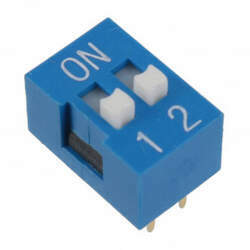 Chave Dipswitch 2 vias 180 Azul