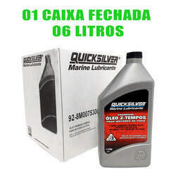 01 Caixa Fechada Óleo TCW3 Quicksilver 2T Motor Popa 6 Lts