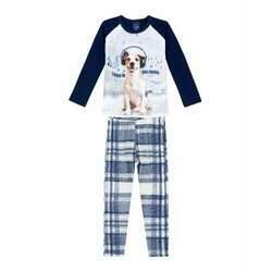Pijama Infantil Masculino Toque Flanelado Cachorro