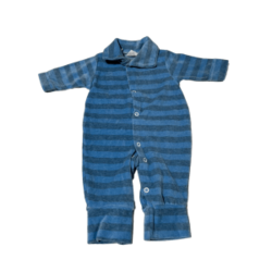 Pijama atoalhado azul listras azuis 3M