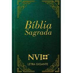 Bíblia Sagrada Moldura Azul NVI Letra Gigante Capa Dura
