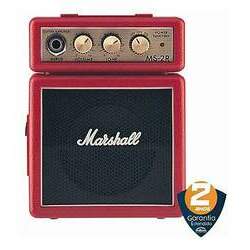 Mini Amplificador Marshall MS-2R Combo para Guitarra Vermelho