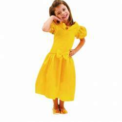 Fantasia Infantil Princesa Bebela Amarela - Tam G (7 a 9 anos) - Anjo Fantasias