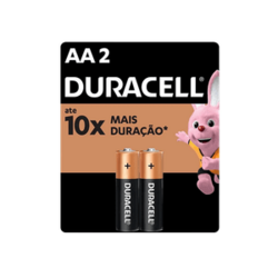Bateria Alcalina Pequena AA Cartela C/ 2 Unidades MN1500B - Duracell