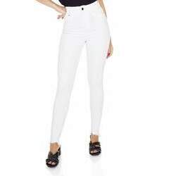 Calça Jeans Feminina Skinny Hot Pants Black and White-DZ3553