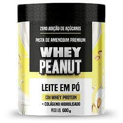 Pasta De Amendoim Premium Leite Em Pó 600g - Whey Peanut (Val 05/2024)