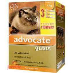Advocate Para Gatos Até 4 kg Combo com 3 unidades