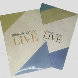 Bíblia de Estudo LIVE NVI Letra Média Capa Luxo Live Flow