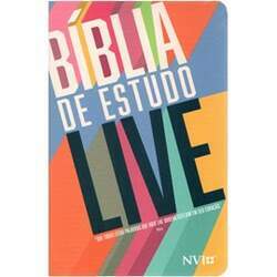 Bíblia de Estudo LIVE NVI Letra Média Capa Luxo Live Tone