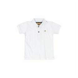Camisa Polo Infantil Básica Curta (Branco) Up Baby