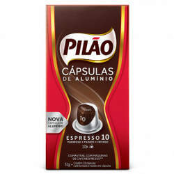 Cápsulas de Café Pilão Espresso 10 - Compatíveis com Nespresso - 10 un