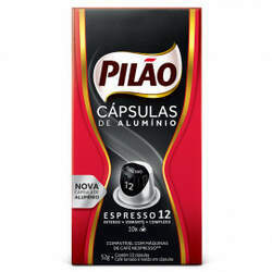 Cápsulas de Café Pilão Espresso 12 - Compatíveis com Nespresso - 10 un