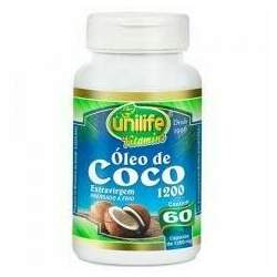 Óleo de Coco Extravirgem Unilife 60 cápsulas