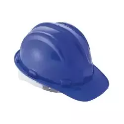 Capacete de Proteção Azul com Carneira e Aba Frontal Worker