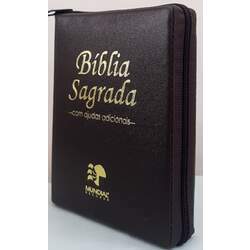 Bíblia sagrada média - capa com zíper ma