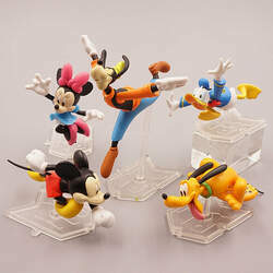 Figuras de Ação Mickey, Minnie, Pluto, Pateta e Donald Vida Agitada Disney 5pcs