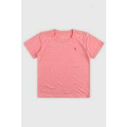 Camiseta Reserva Mini Básica Infantil Menino Listrado Rosa