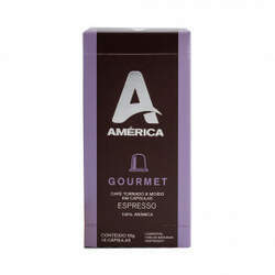 Cápsulas de Café América Gourmet - Compatíveis com Nespresso - 10 un
