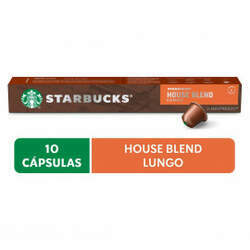 Cápsulas de Café Nespresso Starbucks House Blend Lungo - 10 un