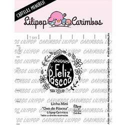 Cartela de Carimbos Mini - Ovos de Páscoa - Lilipop Carimbos - 01 Unidade - Rizzo Embalagens