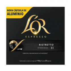 Cápsulas de Café L'or Ristretto - Compatíveis com Nespresso - 20 un